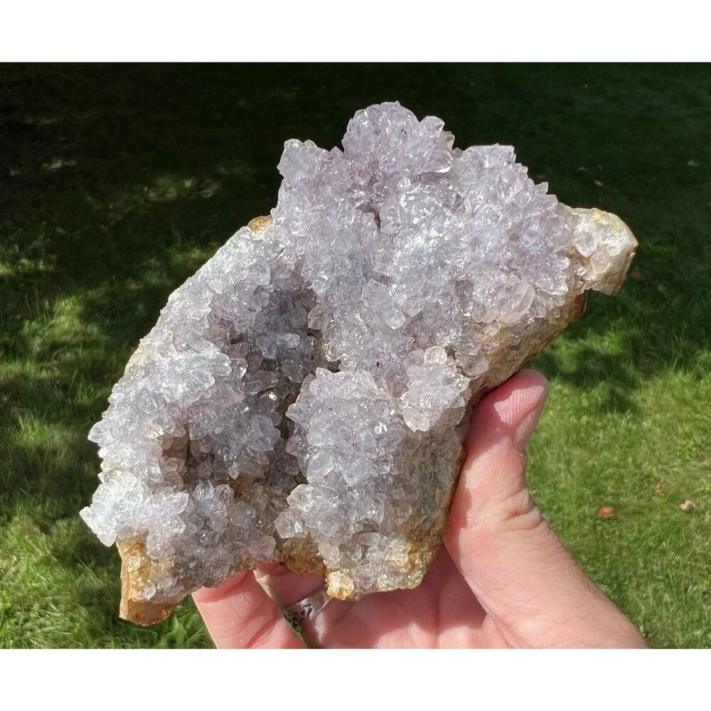 Amethyst Stalactite Crystal Cluster Uruguay Purple Druzy, February Birthstone 18